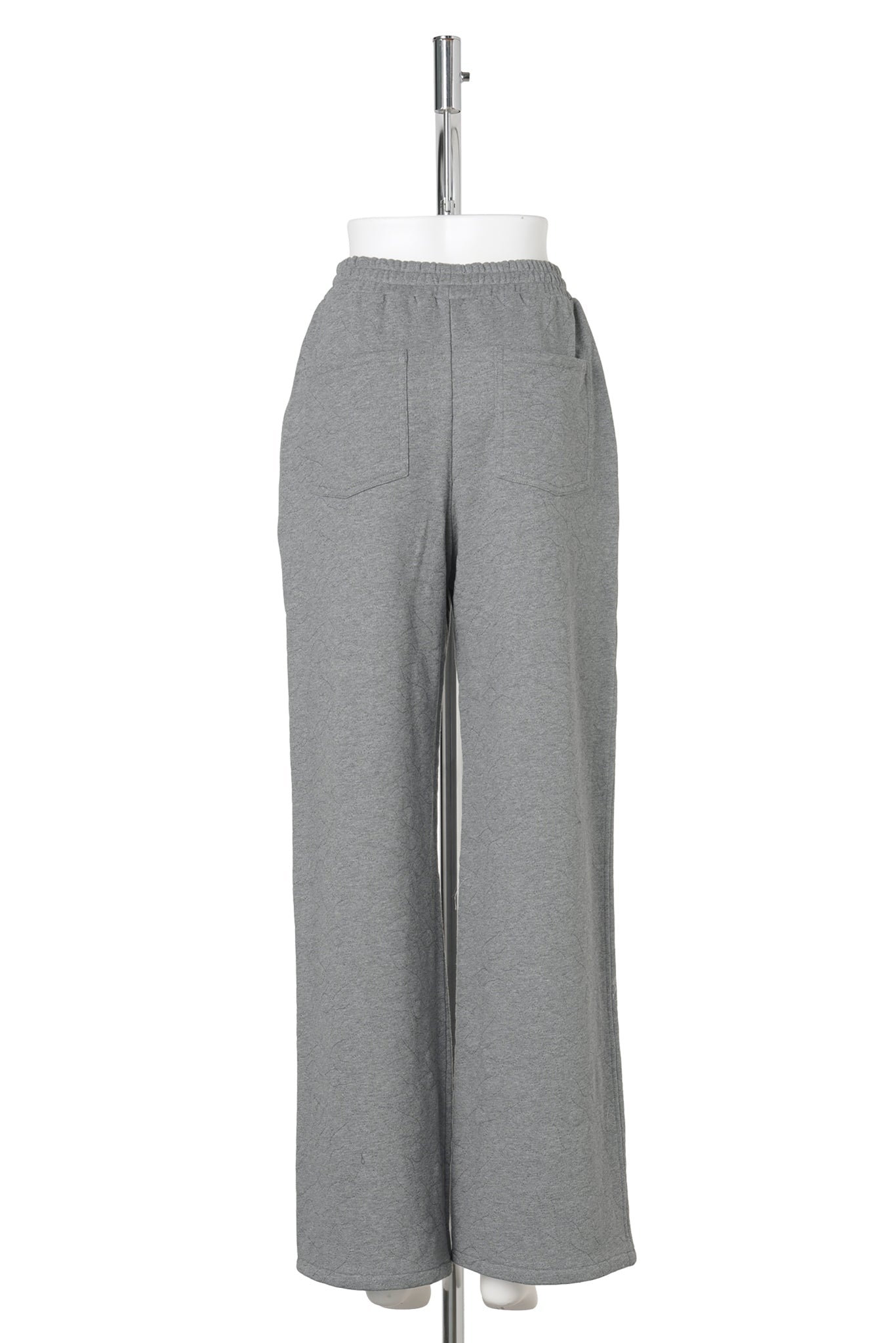 MATELASSE JERSEY TROUSERS / GRAY
