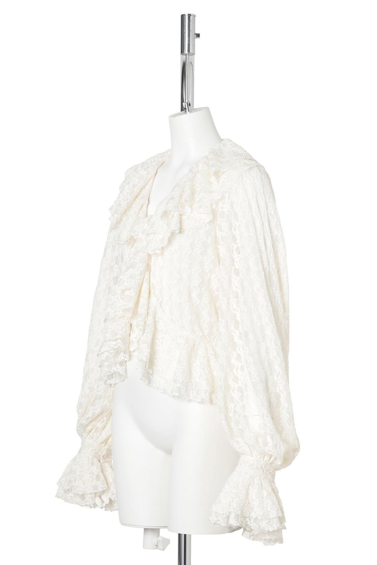 DENTELLE GÉOMÉTRIQUE BLOUSE / OFF WHITE