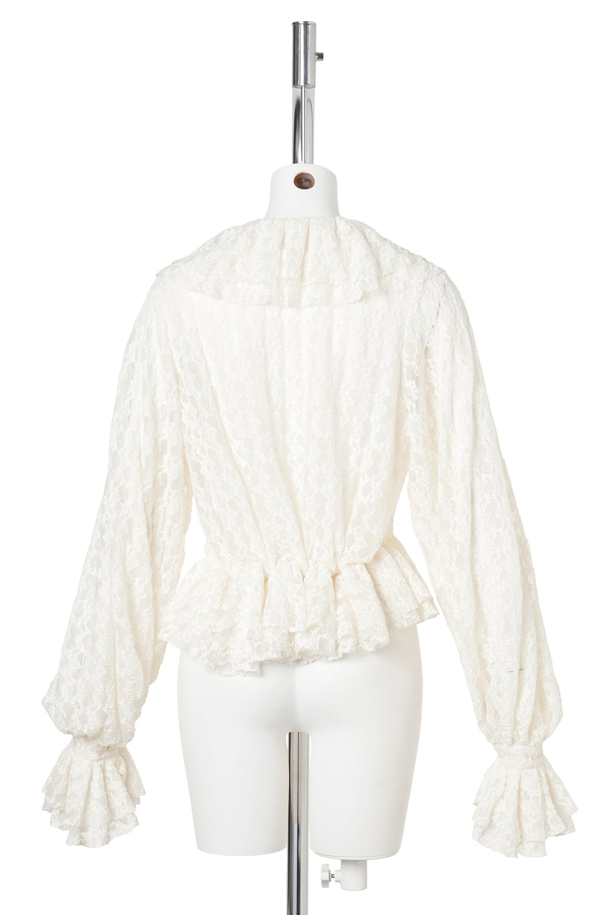 DENTELLE GÉOMÉTRIQUE BLOUSE / OFF WHITE