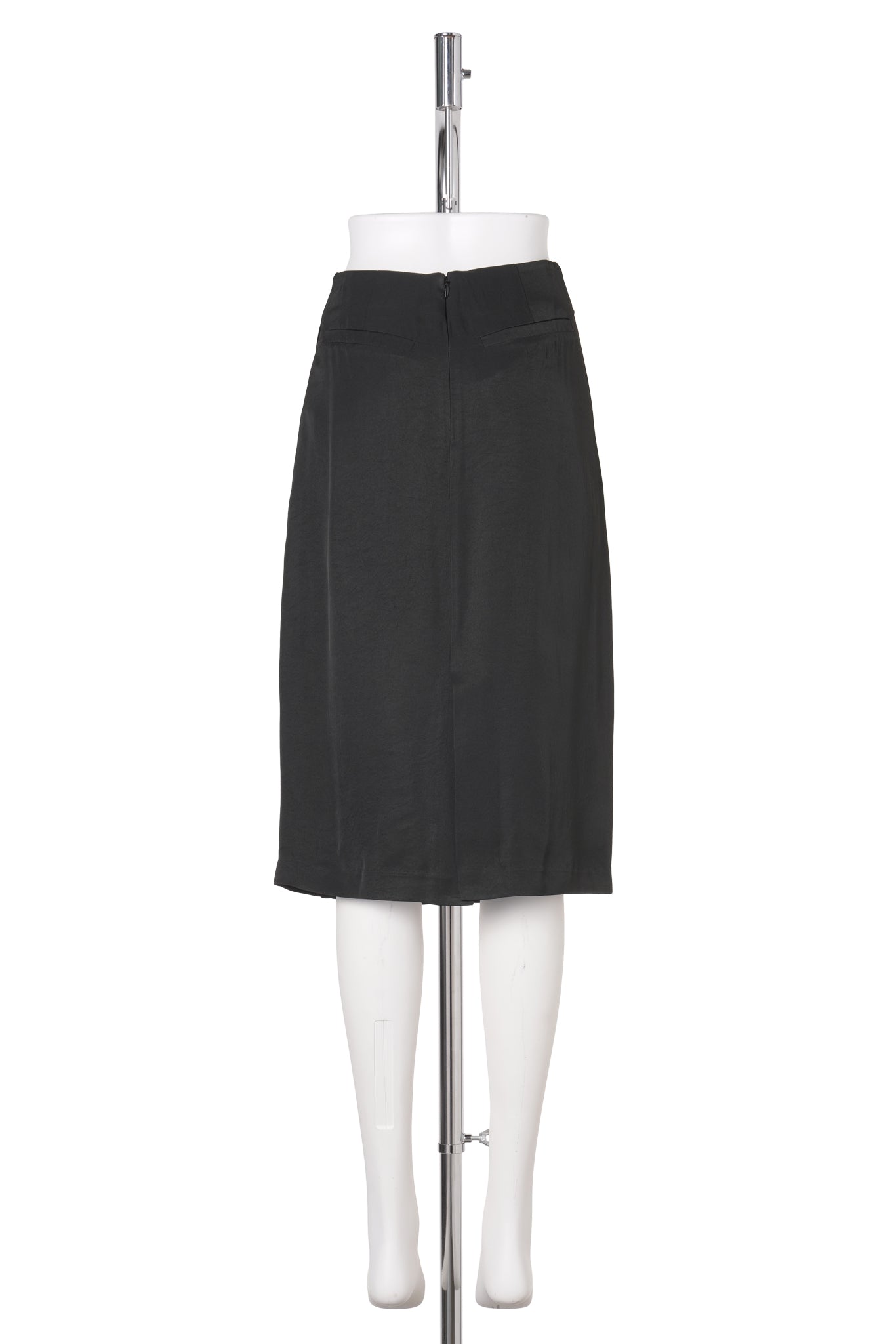 PLIS VOLANT SKIRT / BLACK