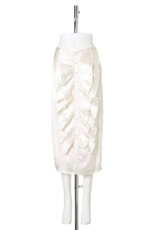 SHANGHAI VOLANT SKIRT / OFF WHITE