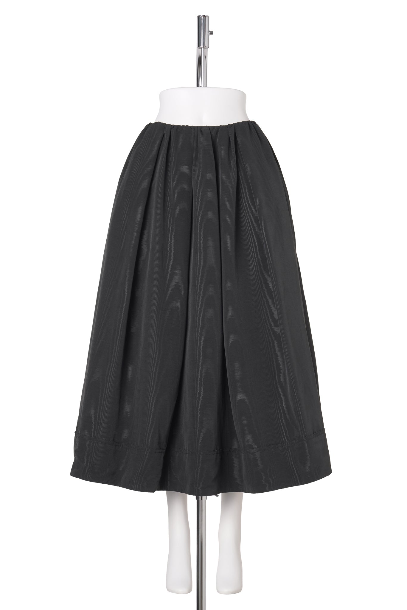 MOIRÉ VOLUME SKIRT / BLACK