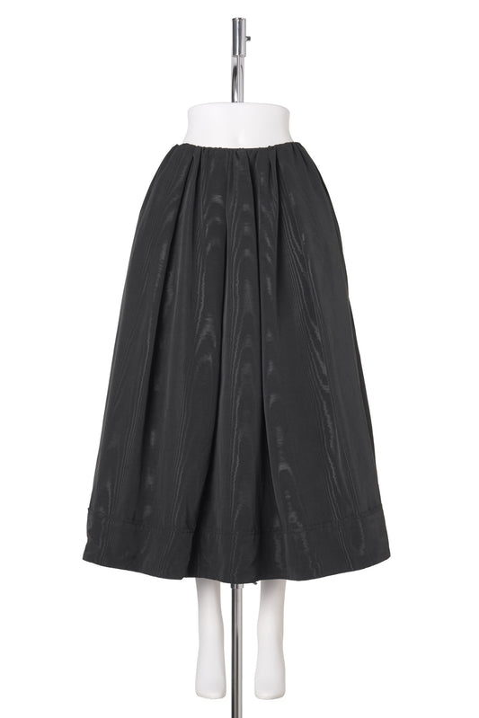 MOIRÉ VOLUME SKIRT / BLACK