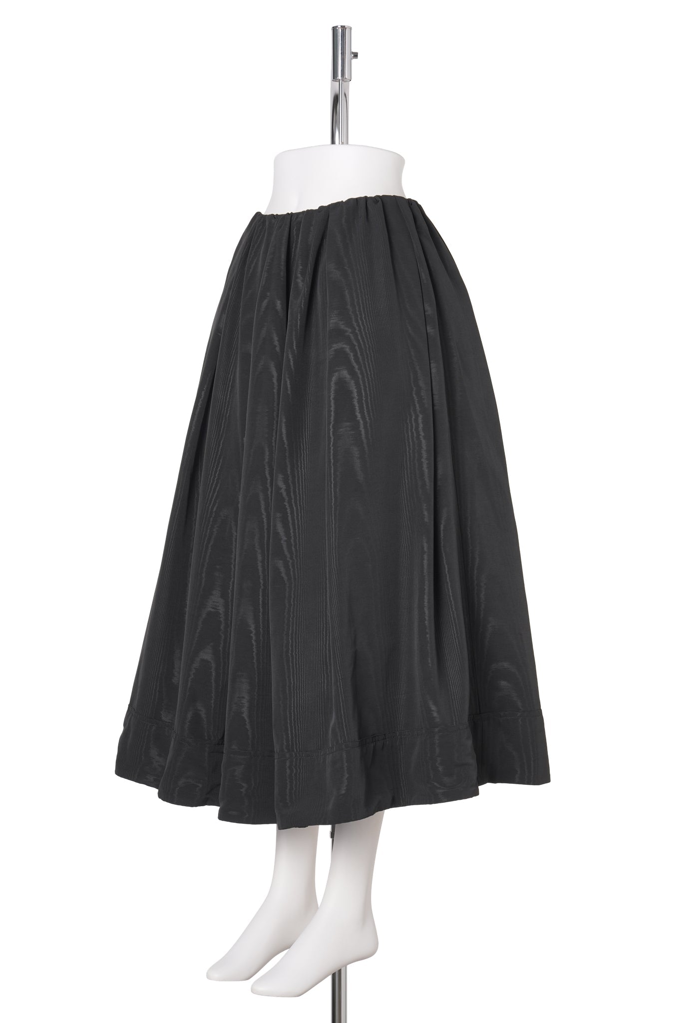 MOIRÉ VOLUME SKIRT / BLACK