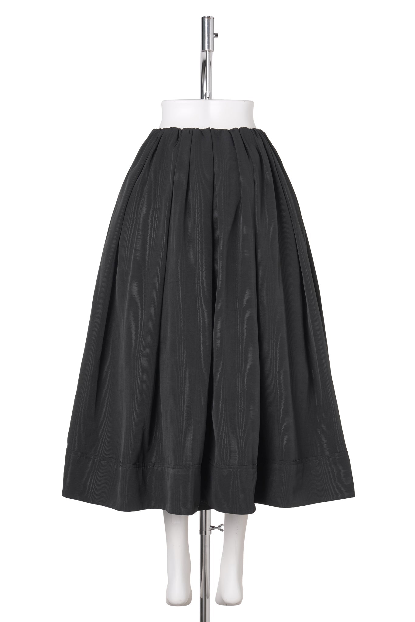 MOIRÉ VOLUME SKIRT / BLACK