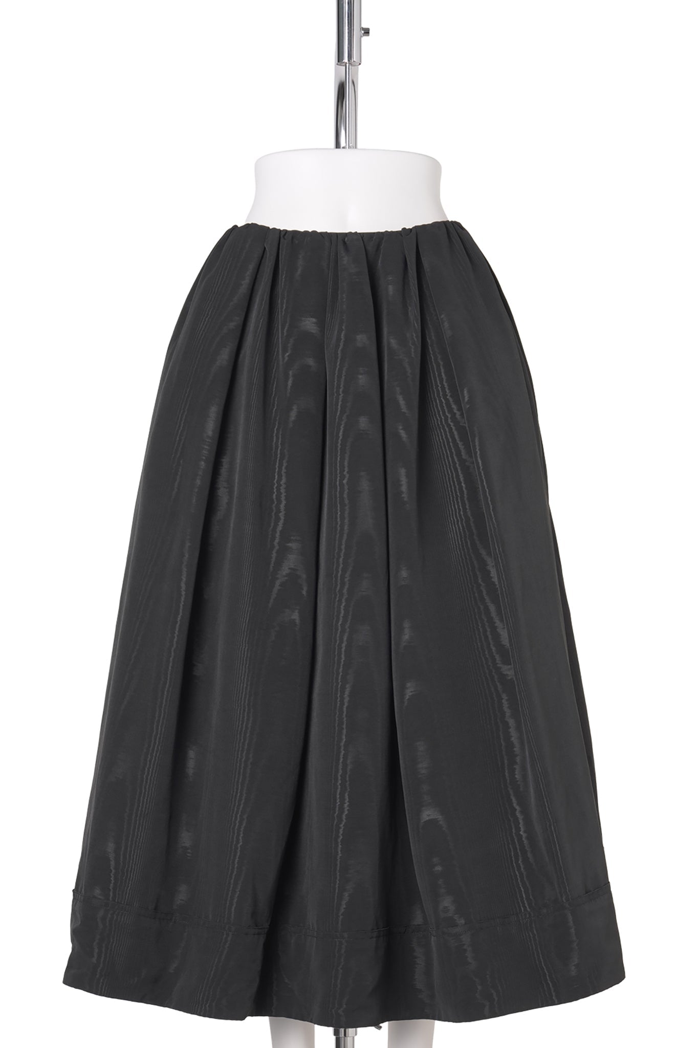 MOIRÉ VOLUME SKIRT / BLACK