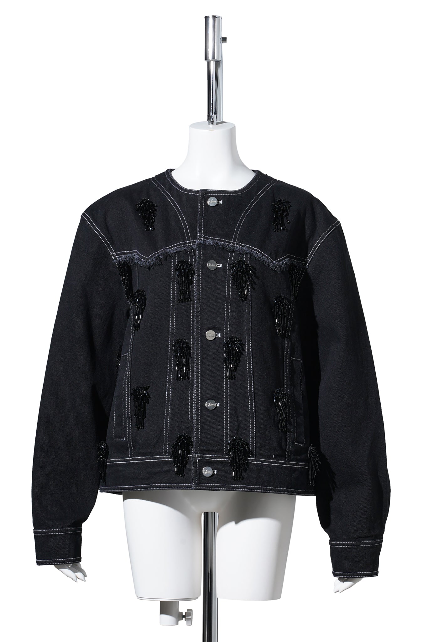 BIJOUX DENIM JACKET / BLACK