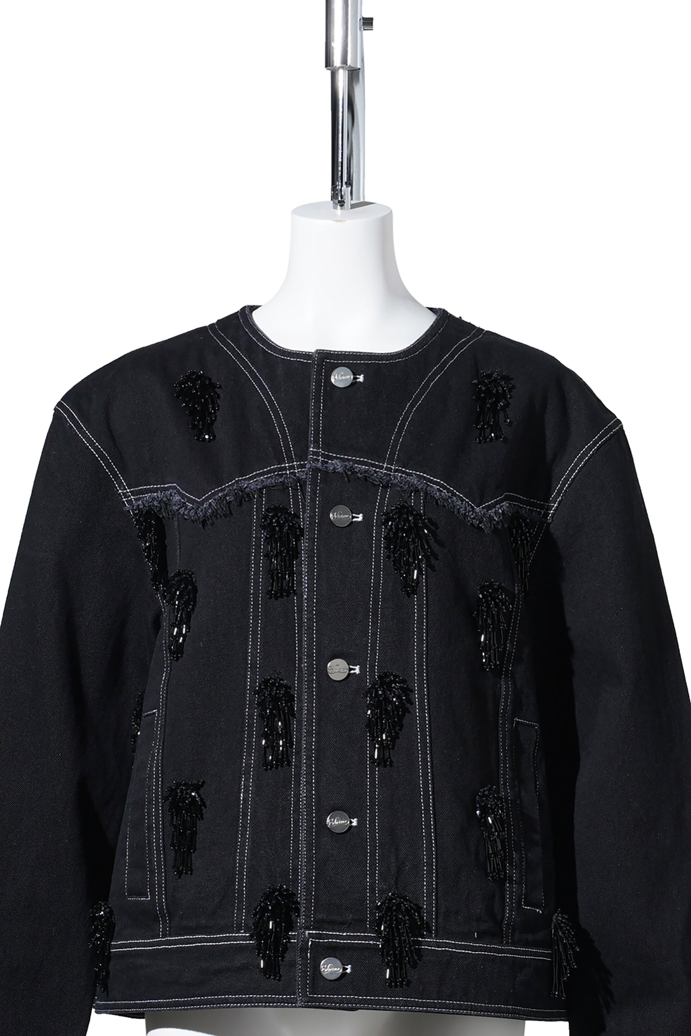 BIJOUX DENIM JACKET / BLACK