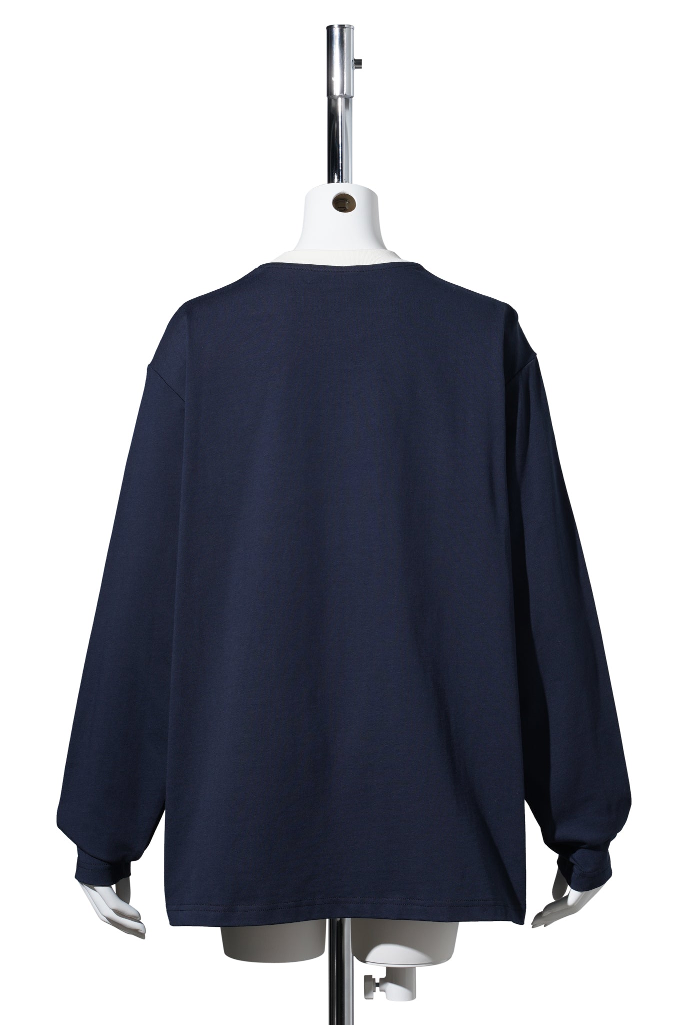 RIBBON DETAIL T-SHIRT / NAVY