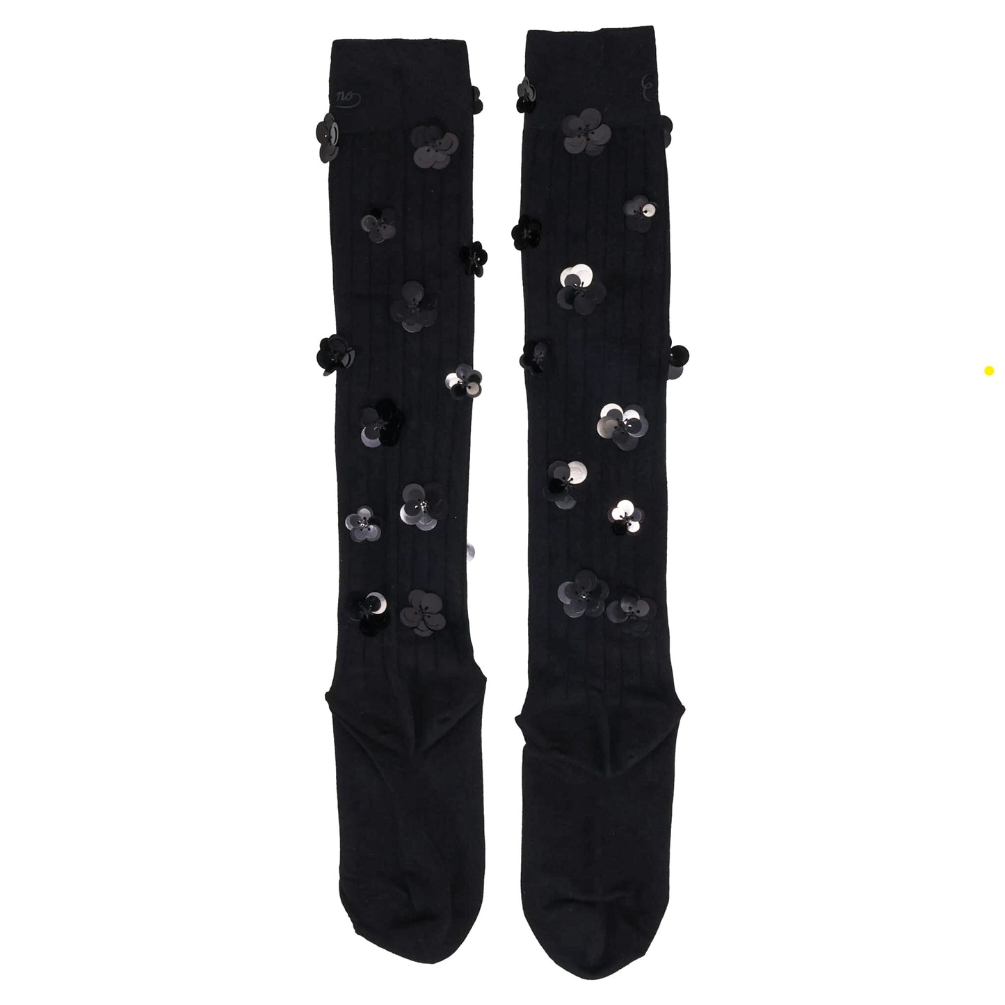 LA FLEUR SEQUINS SOCKS / BLACK