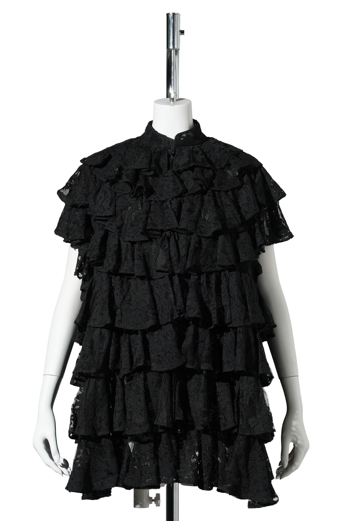 DENTELLE RUFFLE JACKET / BLACK