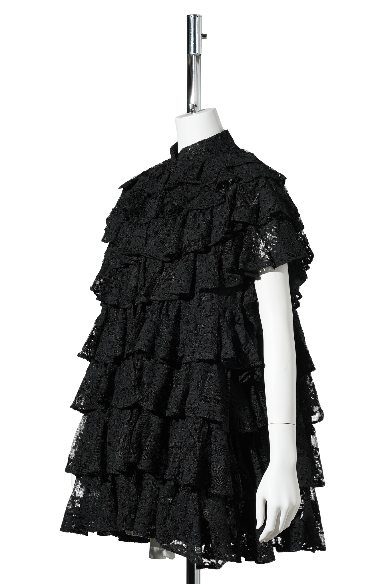 DENTELLE RUFFLE JACKET / BLACK
