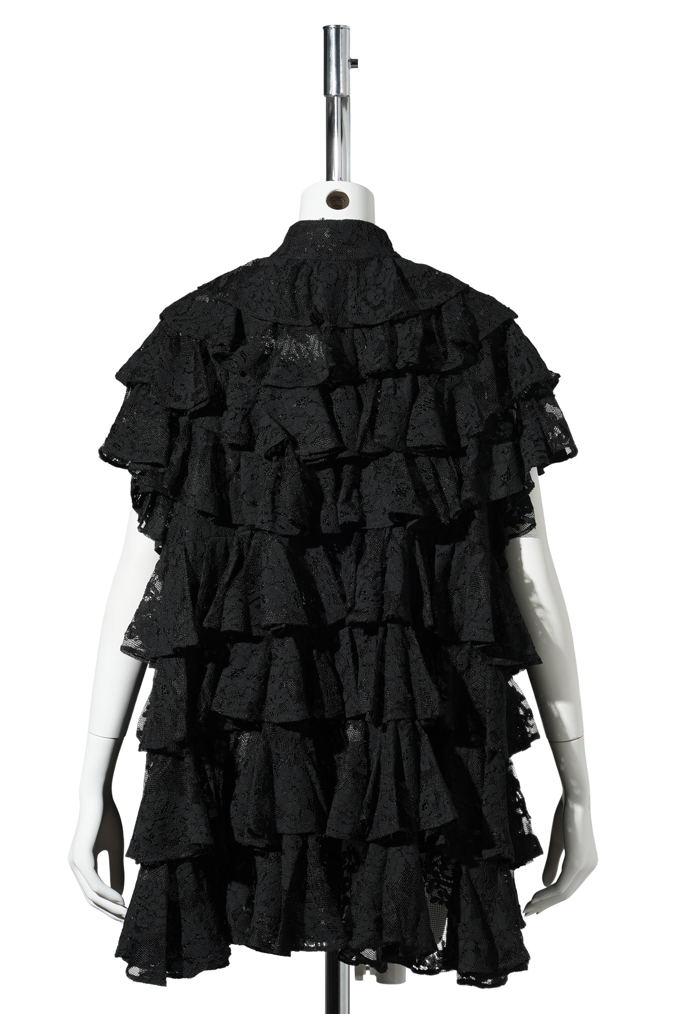 DENTELLE RUFFLE JACKET / BLACK