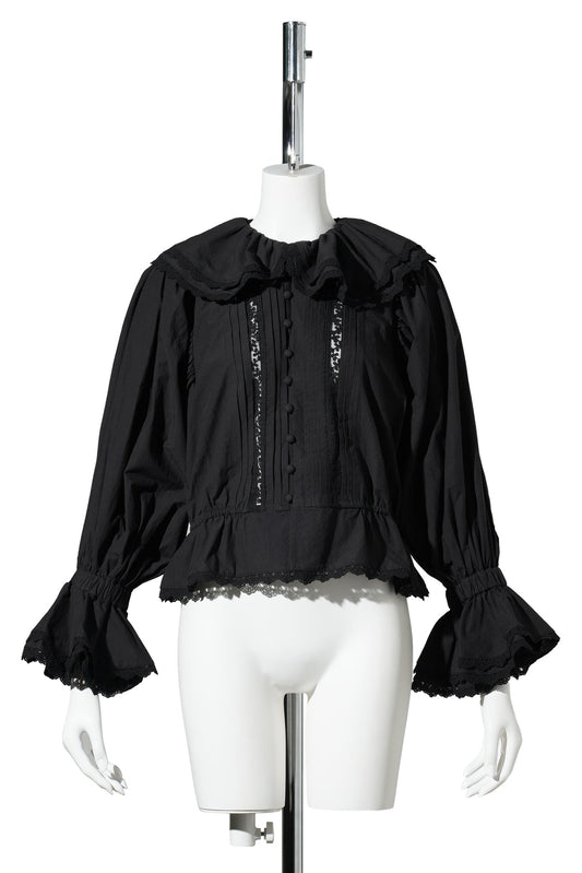 BOUDOIR BLOUSE / BLACK