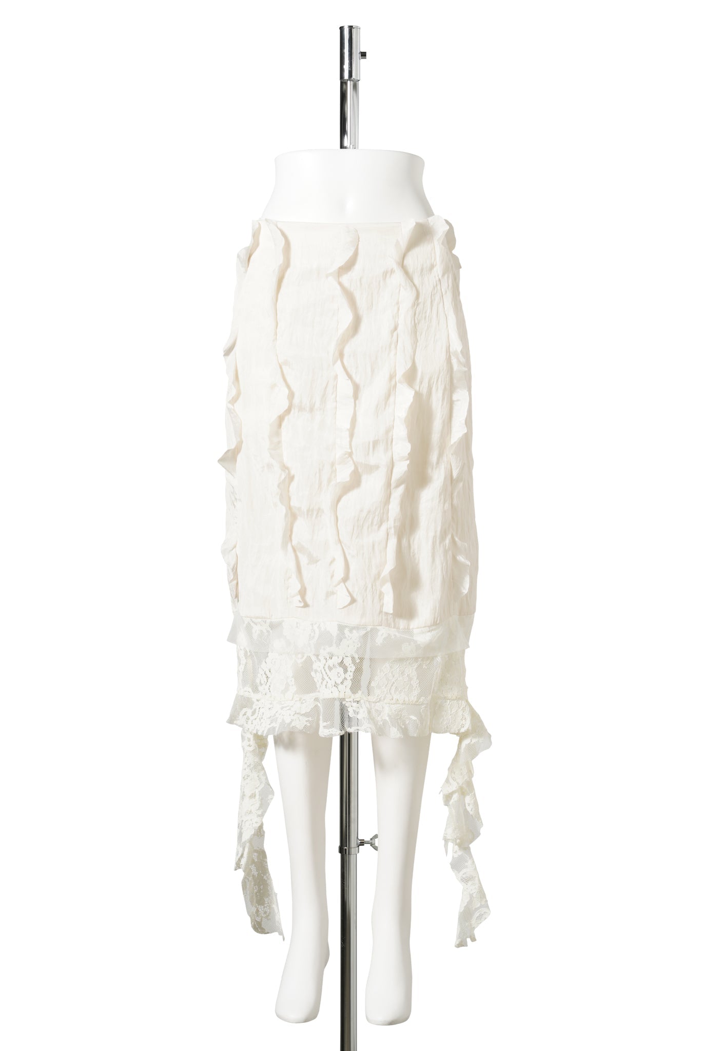 BOUDOIR STAIR SKIRT / OFF WHITE