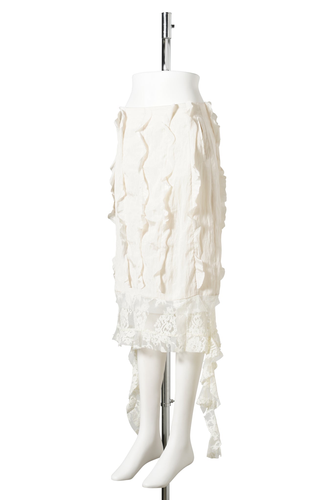 BOUDOIR STAIR SKIRT / OFF WHITE