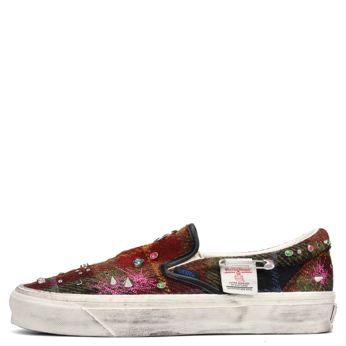 LX CLASSIC SLIP ON 98 / HARRIS TWEED RED/MULTI