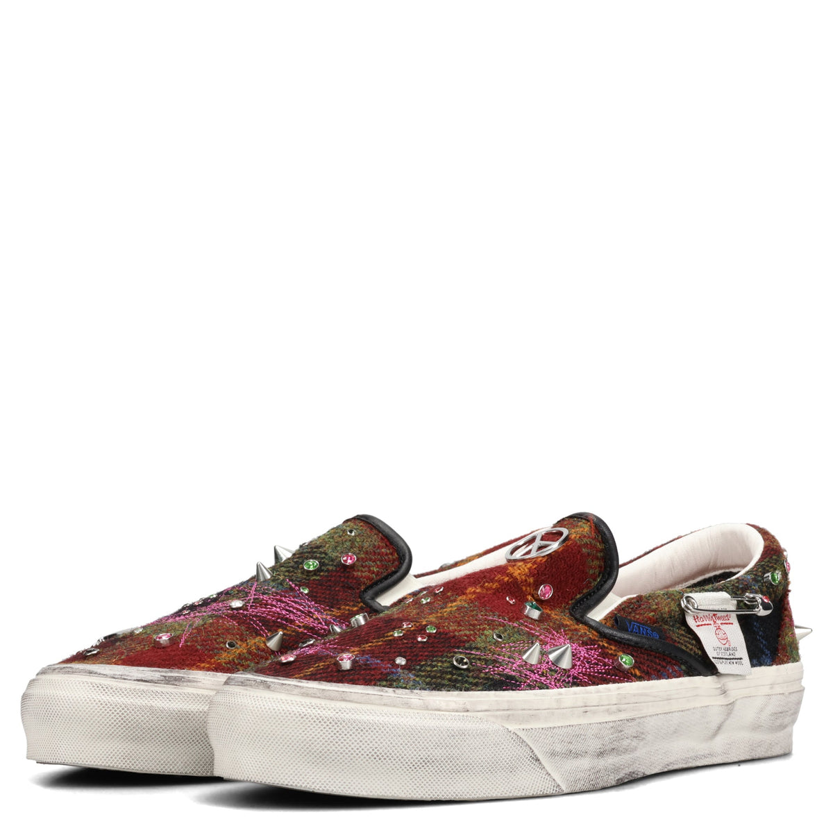 LX CLASSIC SLIP ON 98 / HARRIS TWEED RED/MULTI