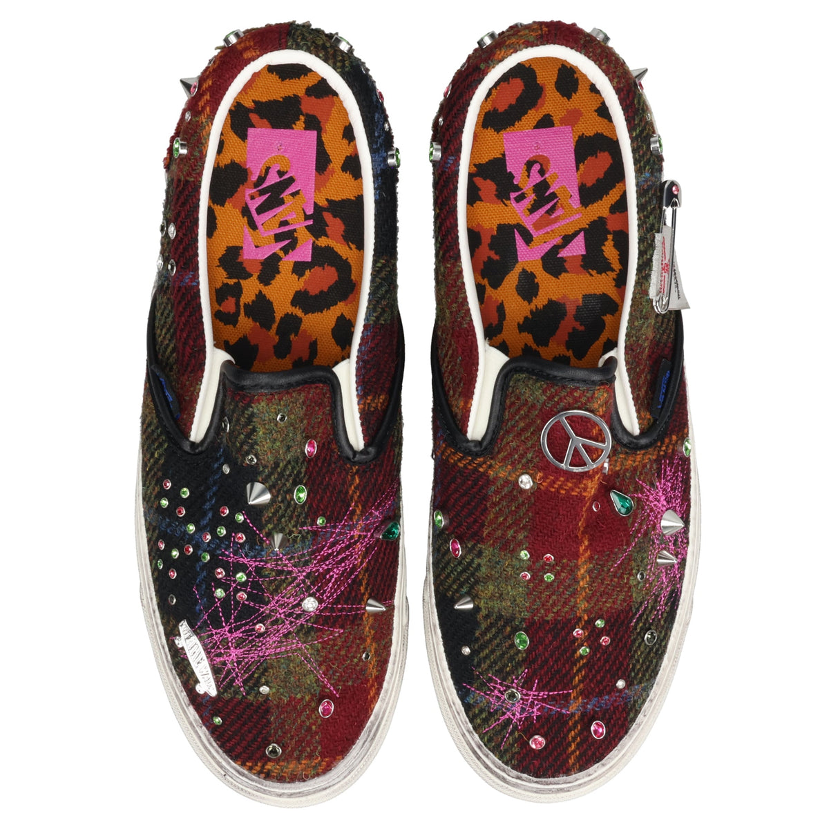 LX CLASSIC SLIP ON 98 / HARRIS TWEED RED/MULTI