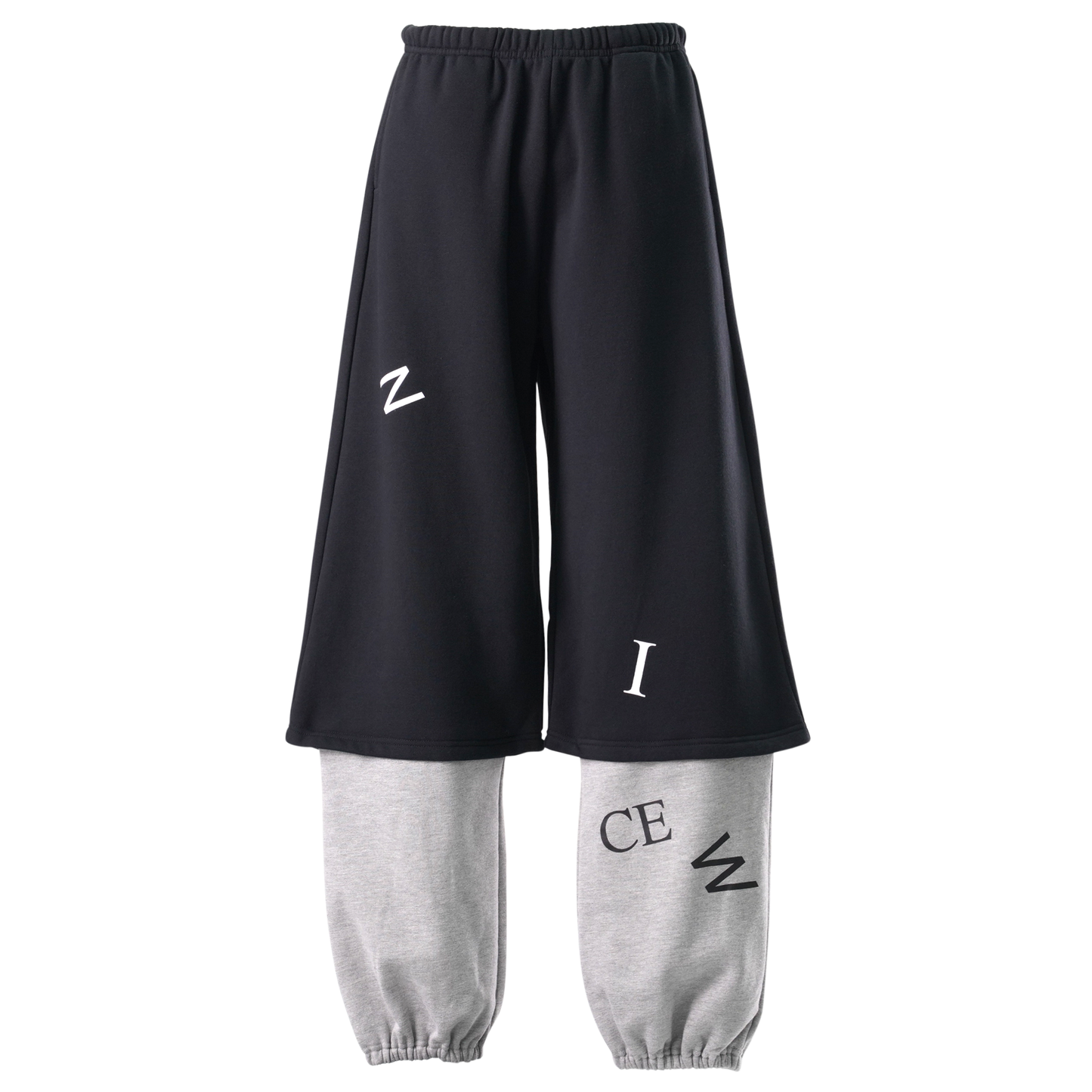 SHORTS SWEATPANTS / BLACK&GREY