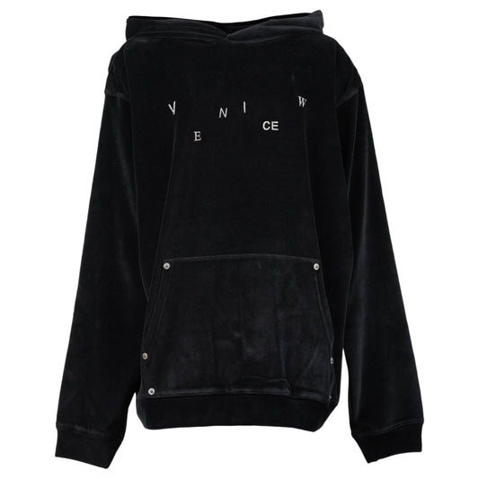 VELOUR LIVING HOODIE / BLACK PIGTAILS