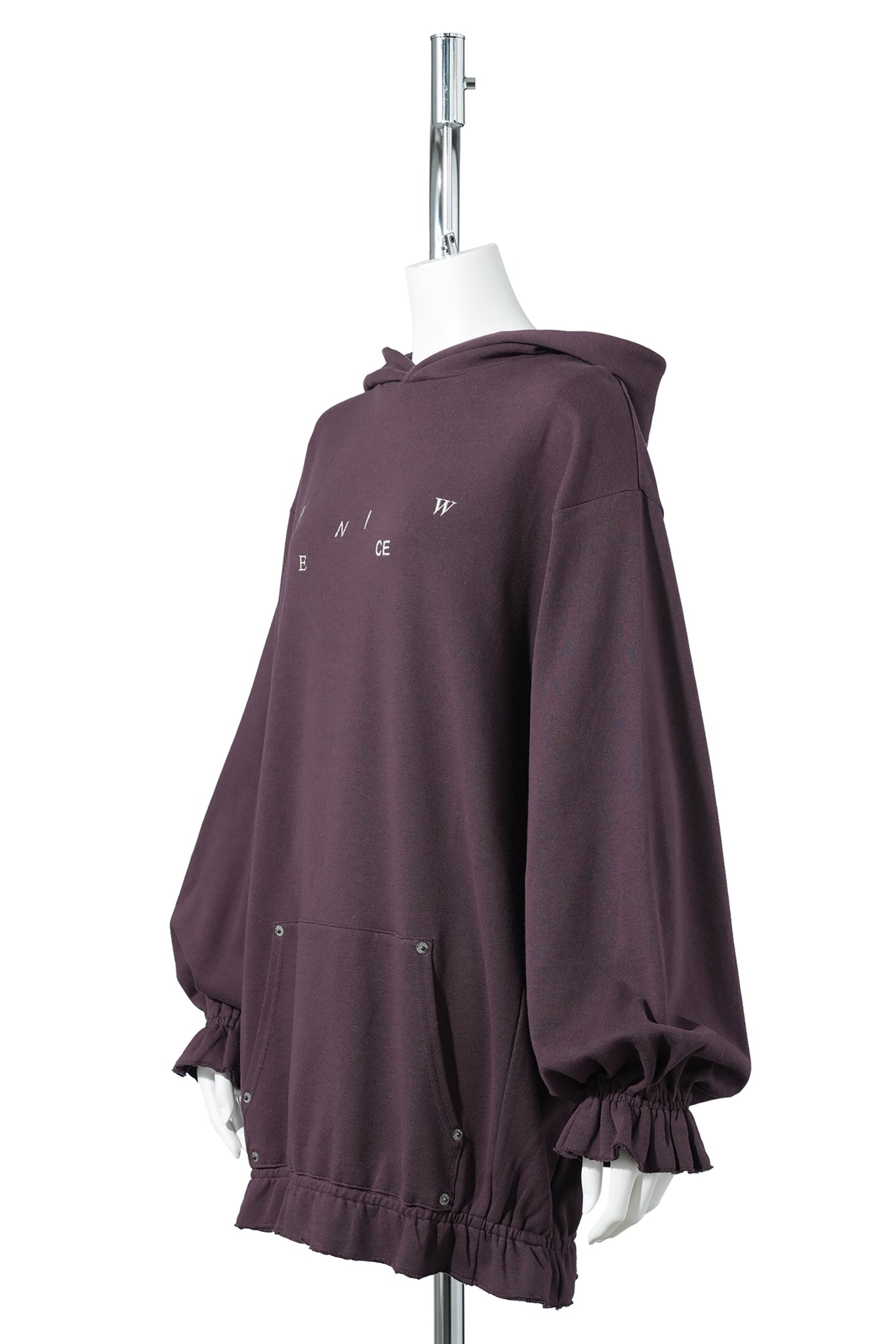 SLEEPING HOODIE / VALERIAN PLUM