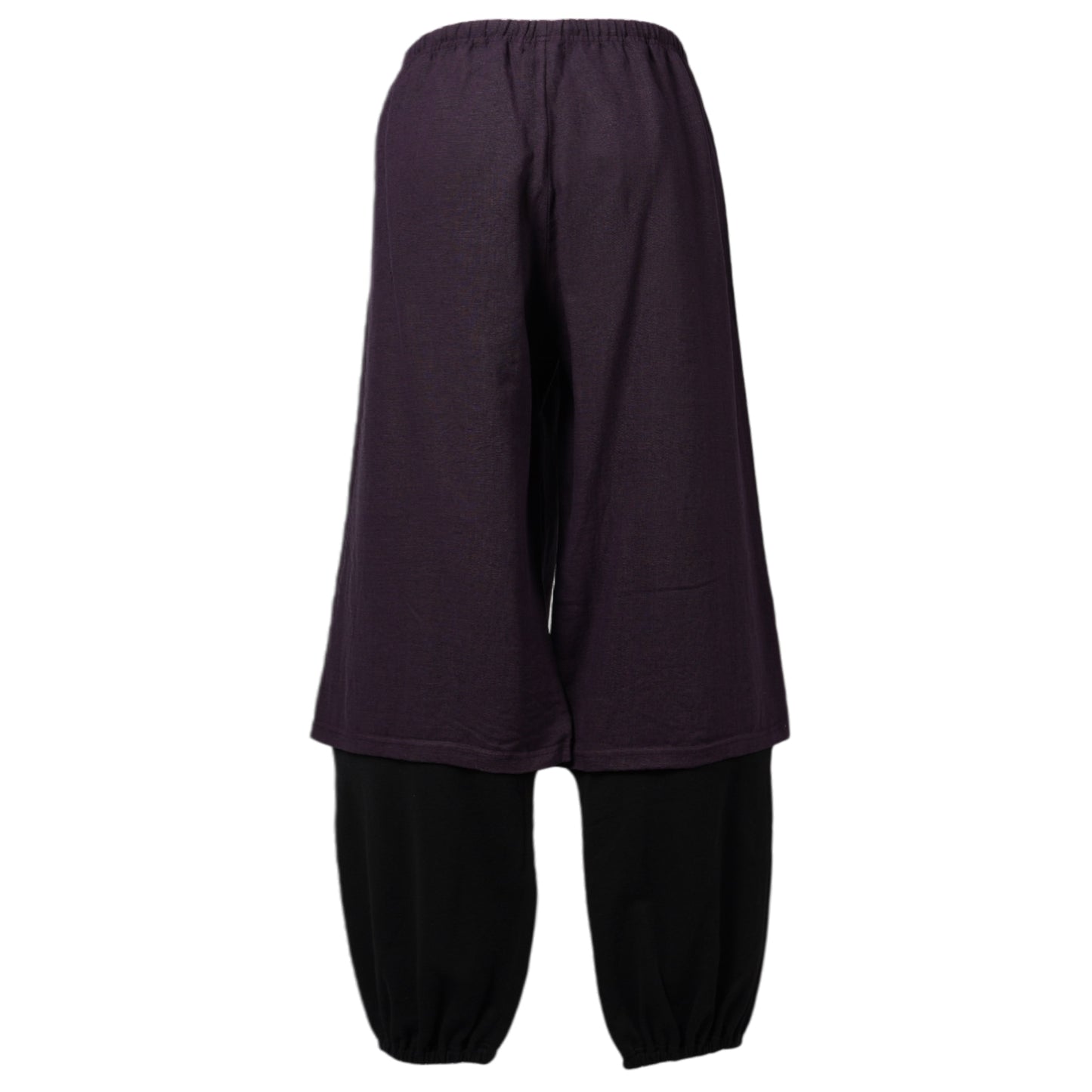 SHORTS SWEATPANTS (LINEN) / VIOLET/BLACK