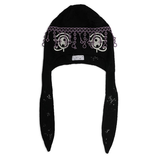 PEACOCK BEANIE / DARKNESS