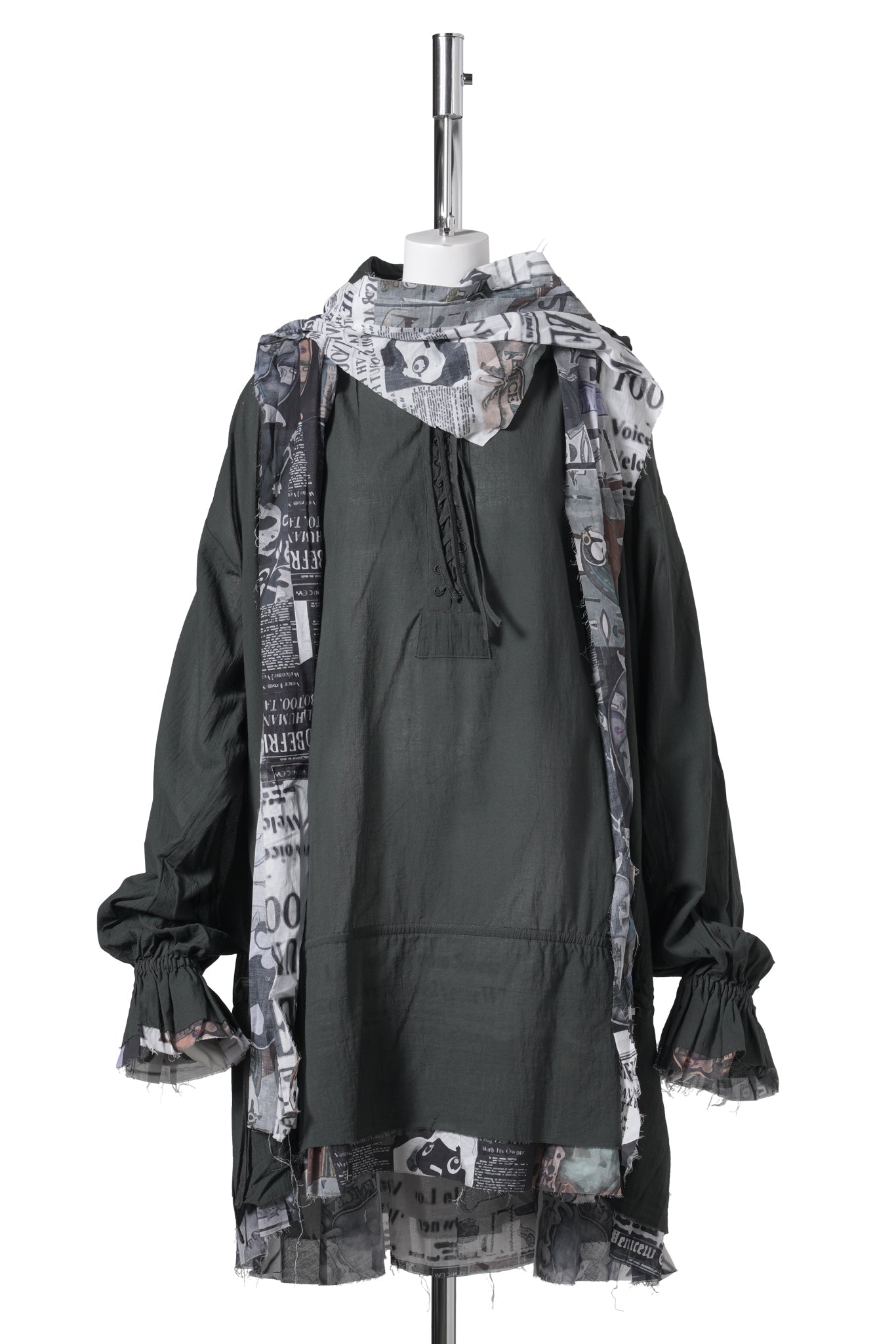 PIRATE HOODIE DRESS / TIMES PRINTS