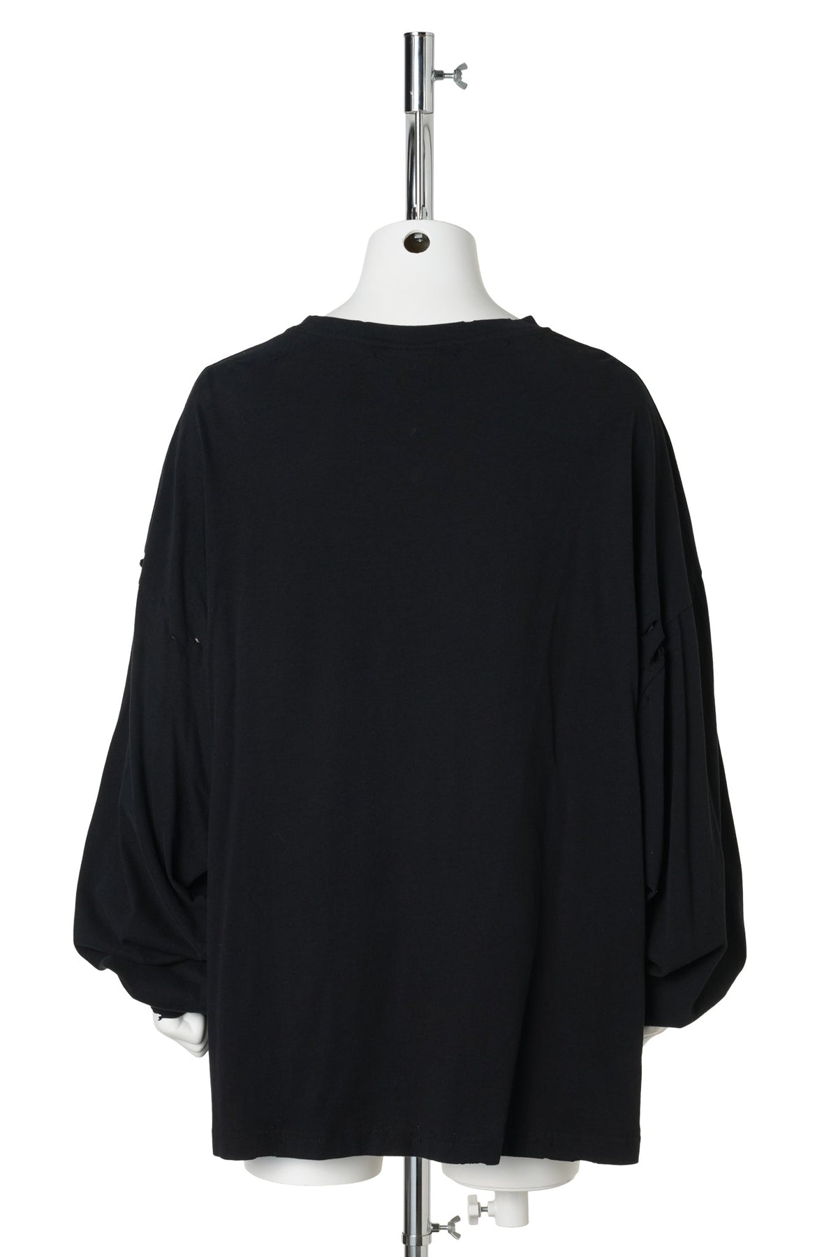 DISTRESSED SOFT LONG SLEEVE / BLACK