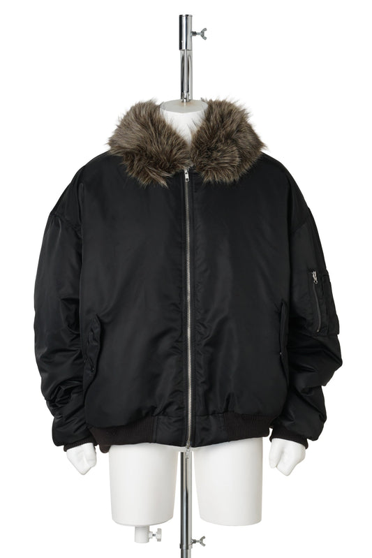 BIG BOMBER JACKET / BLACK