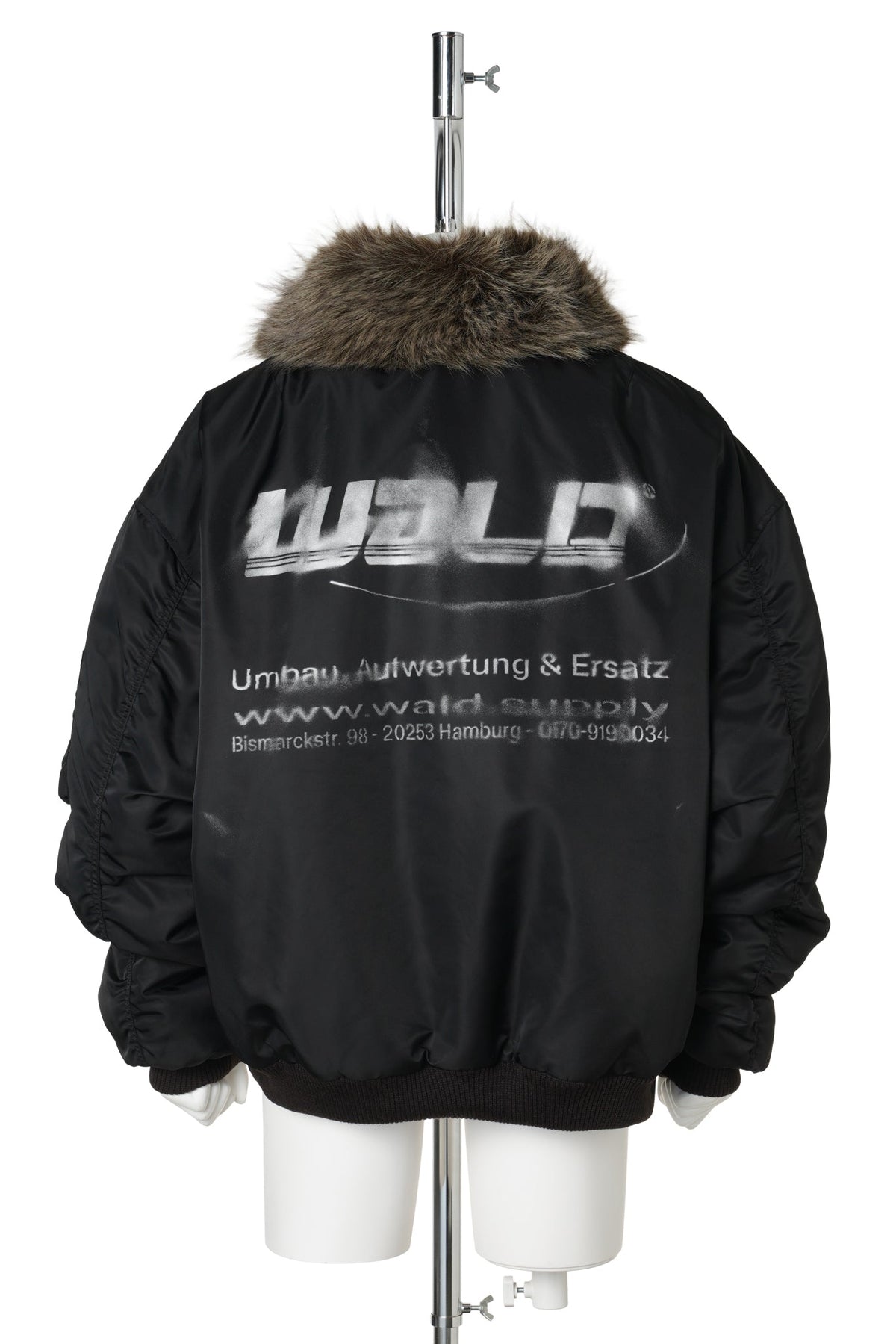 BIG BOMBER JACKET / BLACK