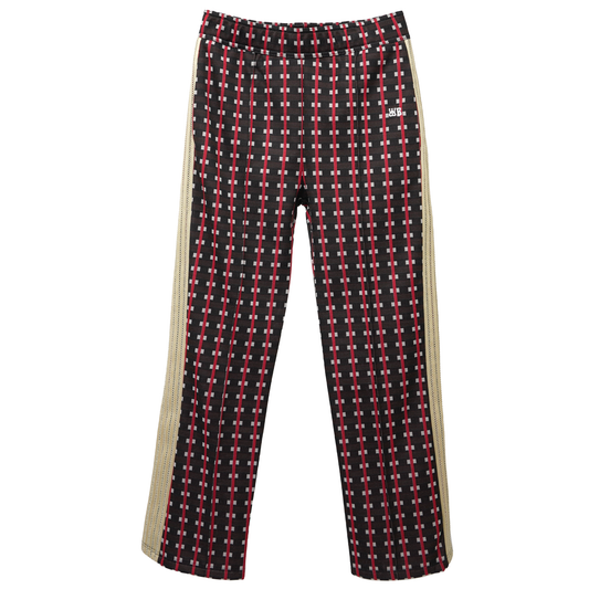 POWER TRACKPANT / BROWN AND RED