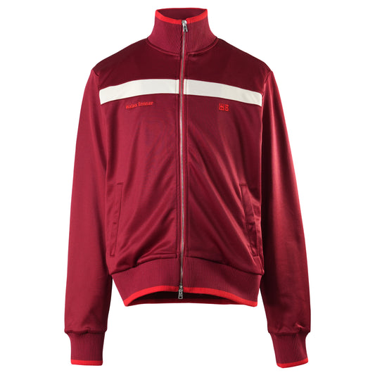 ESSENCE TRACK TOP / BURGUNDY RED