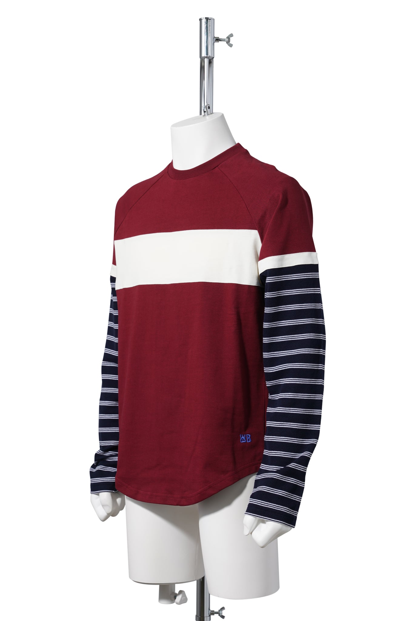 JAPAN JERSEY SHIRT / BURGUNDY/IVORY/NAVY STRIPE