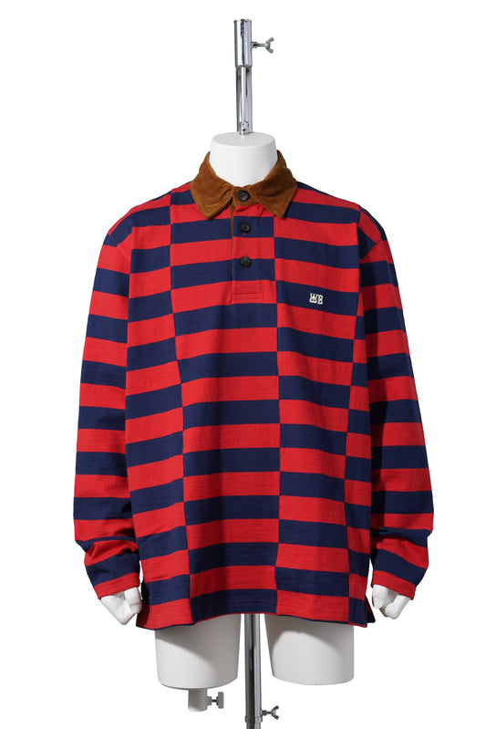 CITY POLO / RED/NAVY
