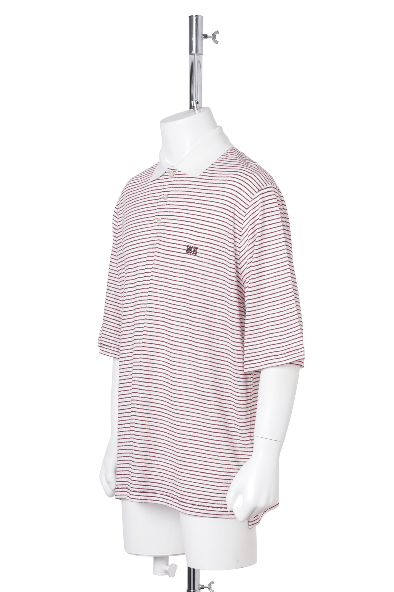 BASK POLO / IVORY/WINE