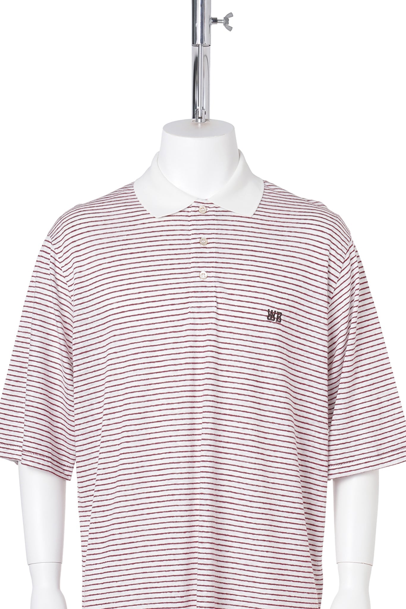 BASK POLO / IVORY/WINE
