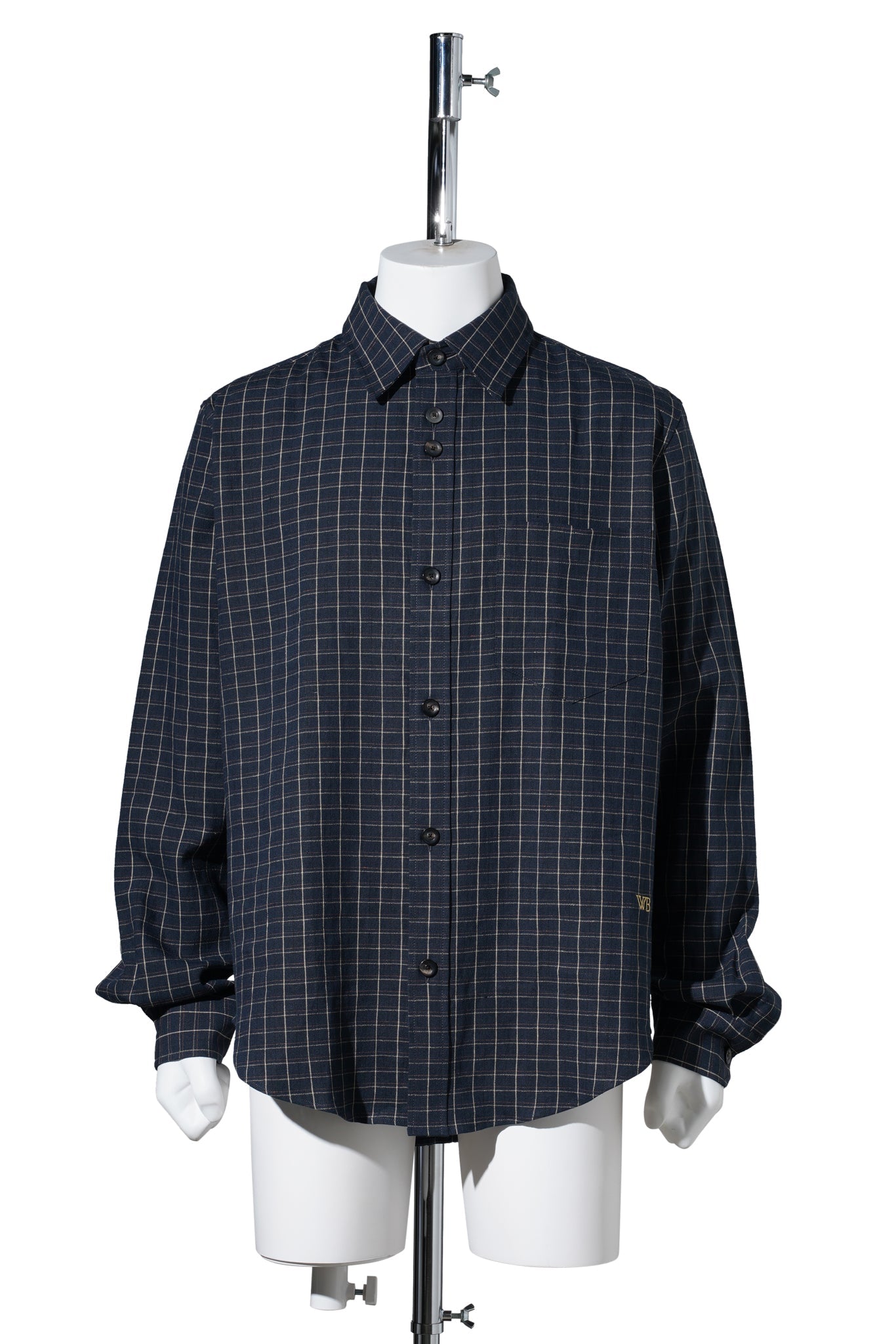 LONDON SHIRT / NAVY/IVORY/RUST