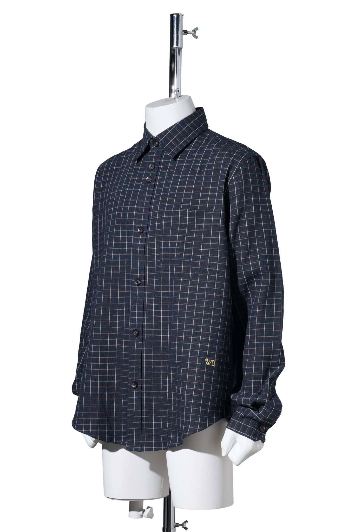 LONDON SHIRT / NAVY/IVORY/RUST