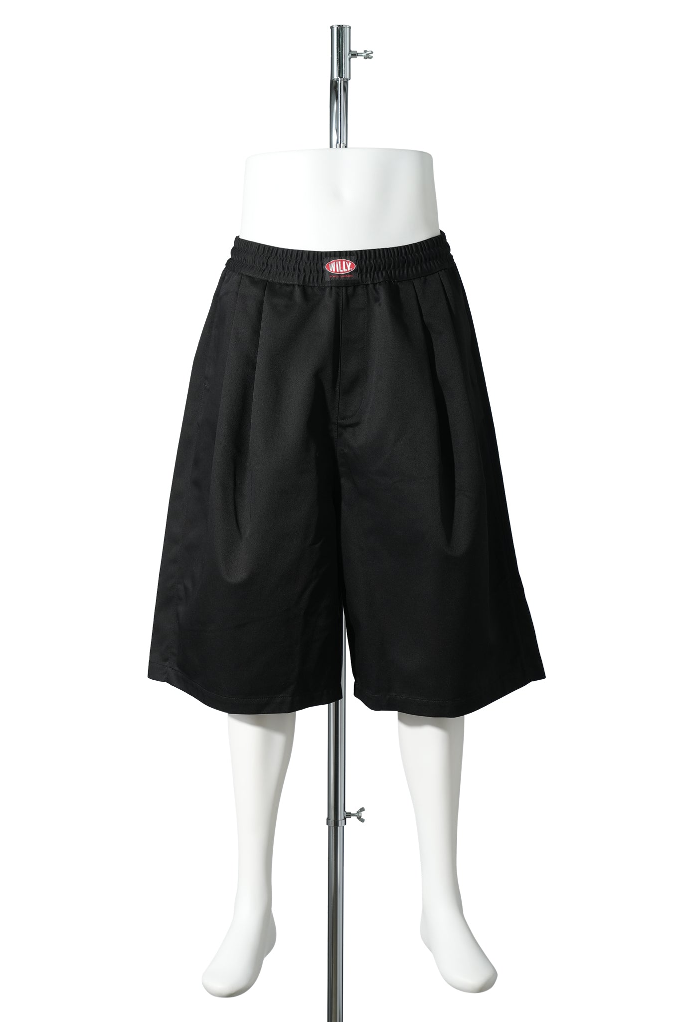 ORALE ELASTICATED SHORT / BLACK