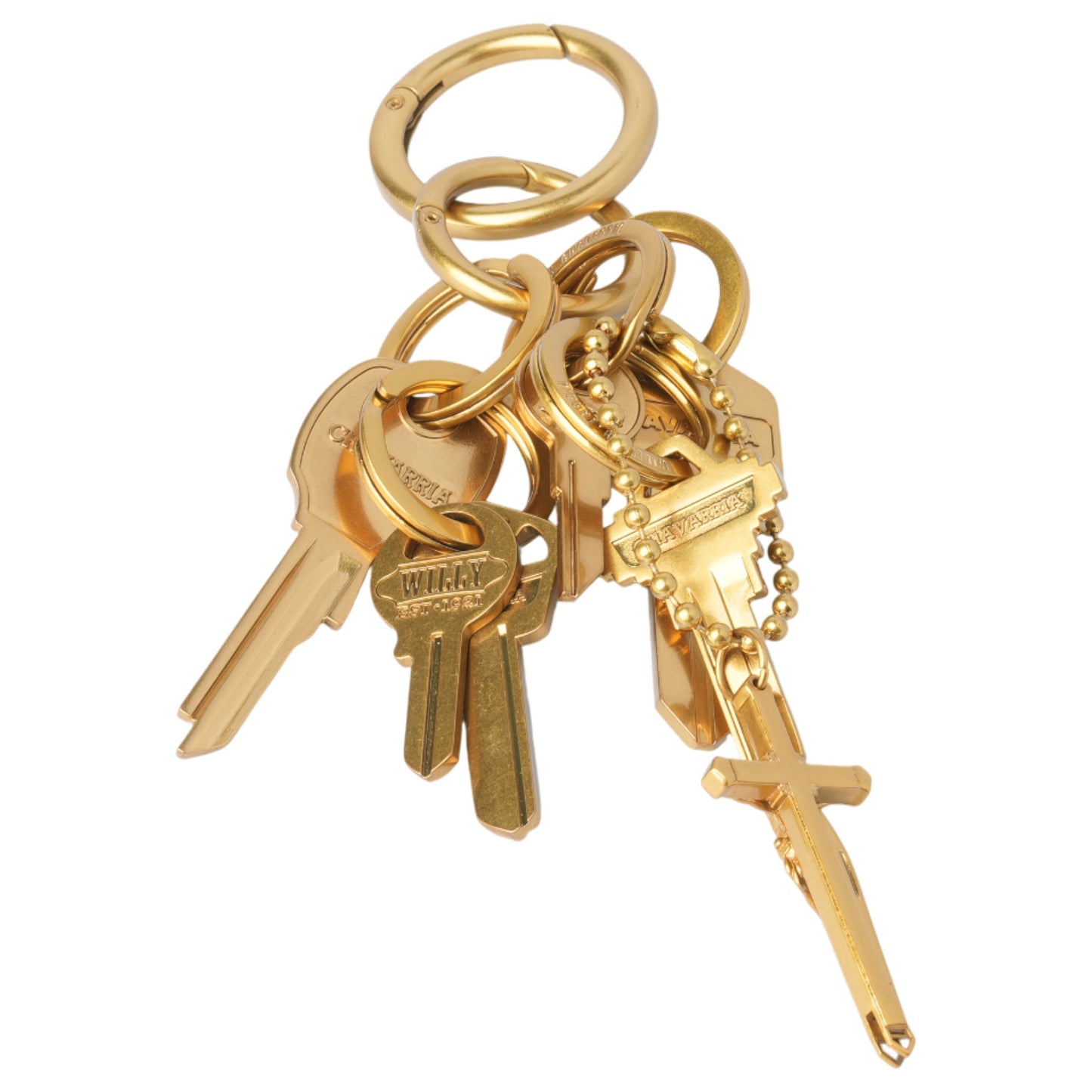 WILLY STAFF KEYFOB / ANTIQUE BRASS