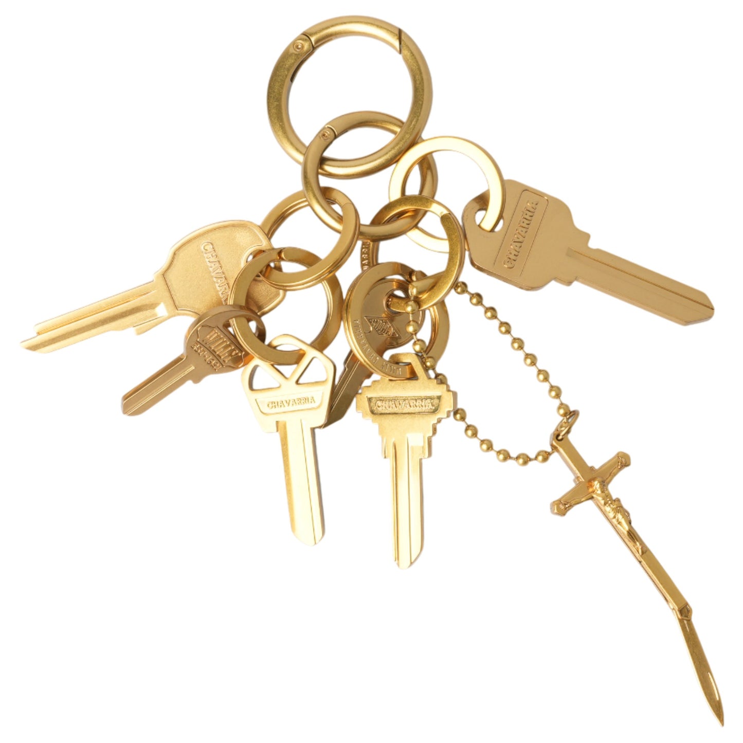 WILLY STAFF KEYFOB / ANTIQUE BRASS