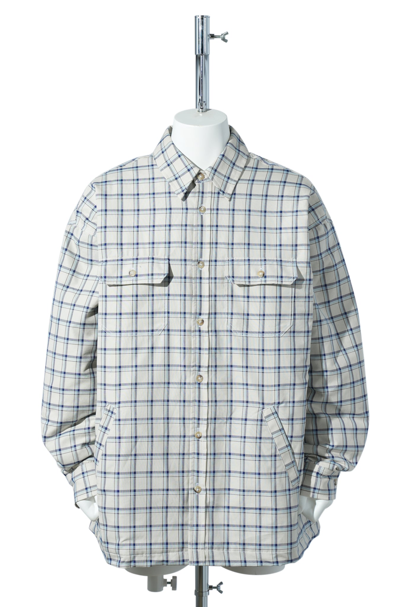 QUILTED OVERSHIRT / LIGHT BLUE