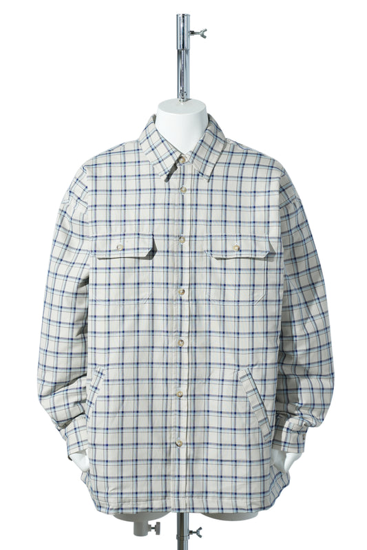 QUILTED OVERSHIRT / LIGHT BLUE