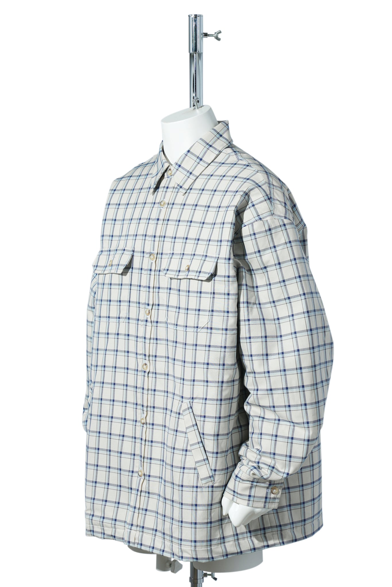 QUILTED OVERSHIRT / LIGHT BLUE