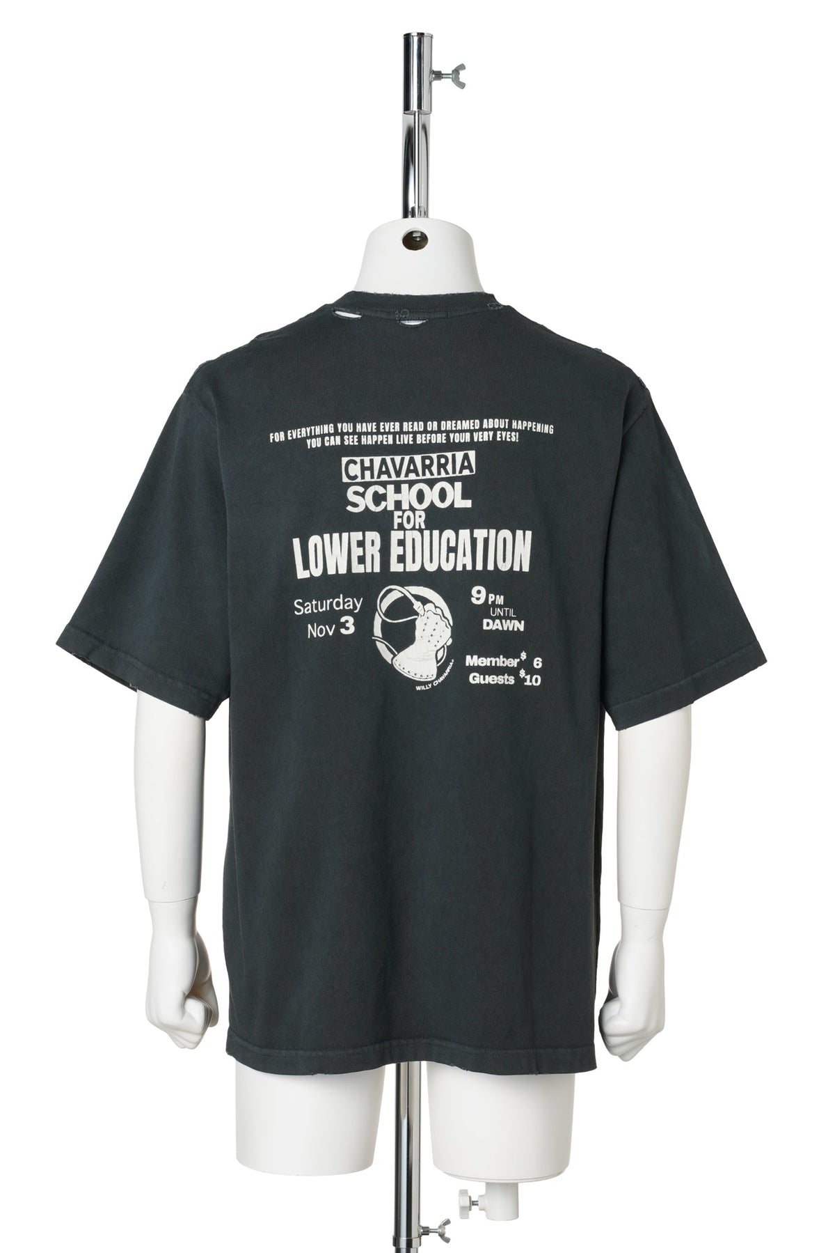 CHAVARRIA LOWER EDUCATION STANDARD TEE / BLACK BEAUTY