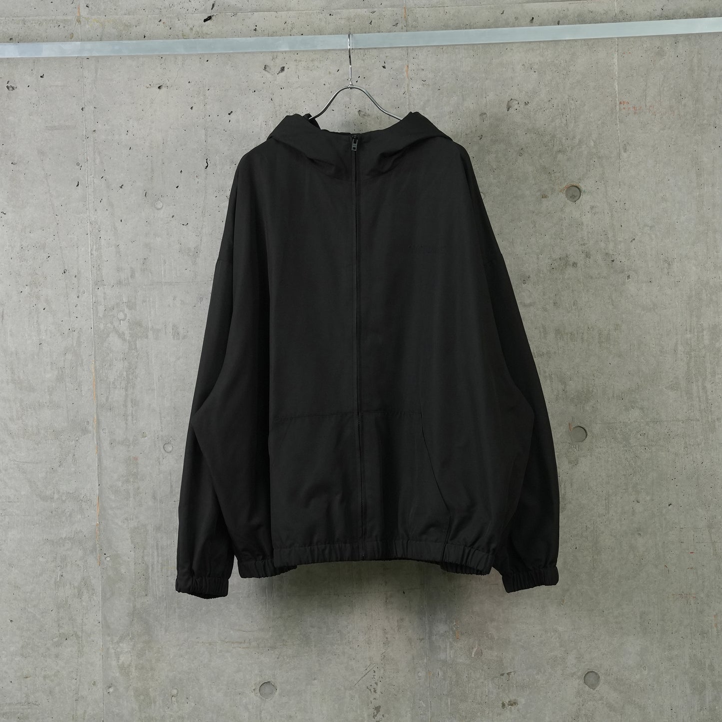 TRACK HOODIE ZIP-UP / BLACK