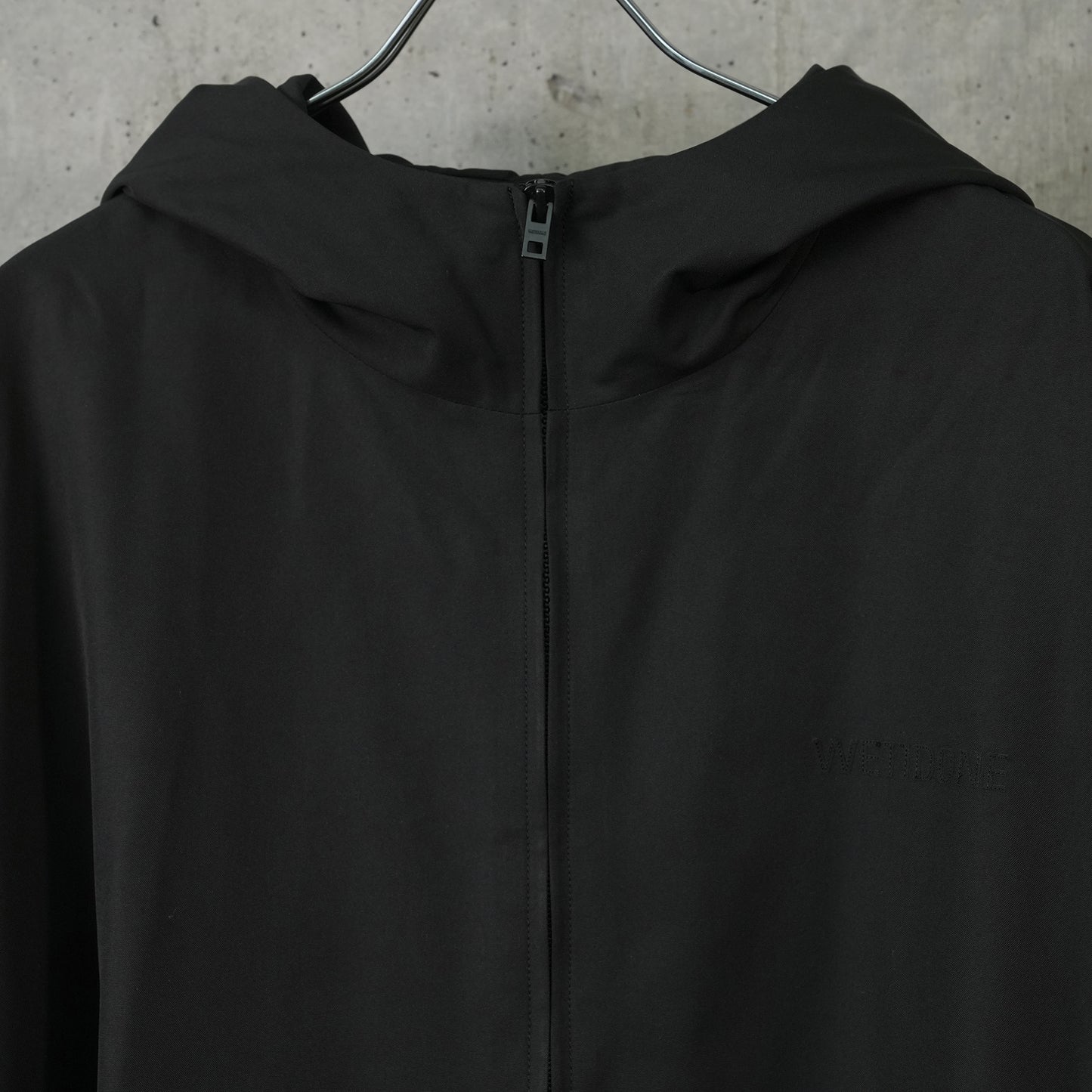 TRACK HOODIE ZIP-UP / BLACK