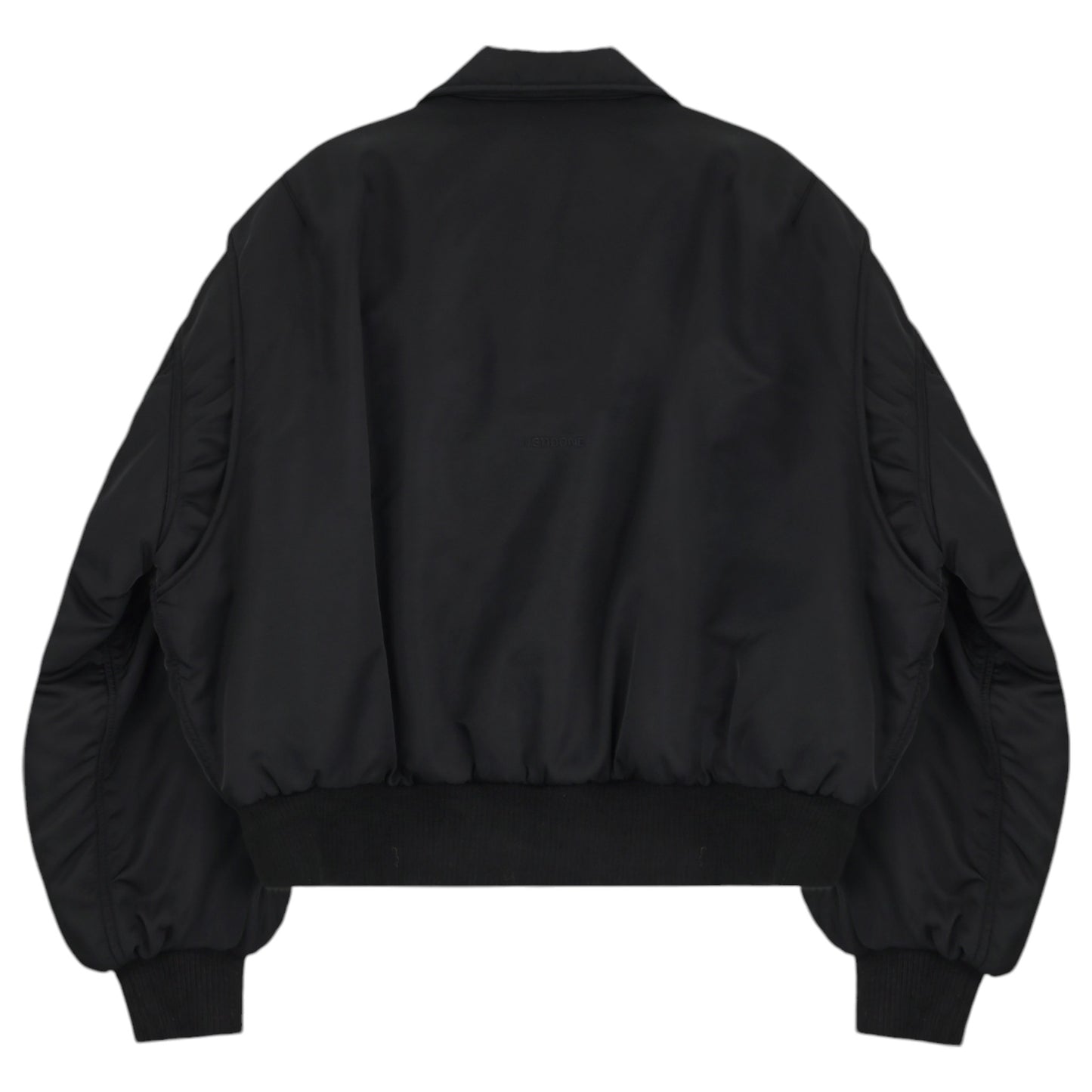 BOMBER JUMPER WITH COLLAR / BLACK